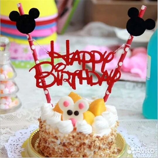 Новые украшения для торта Микки Маус, Русалочка