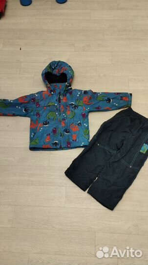 Ветровка на флисе и брюки (костюм) р 92
