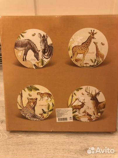 Подарочная тарелка «Жирафы»