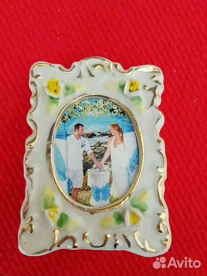 Рамка для фото керамическая