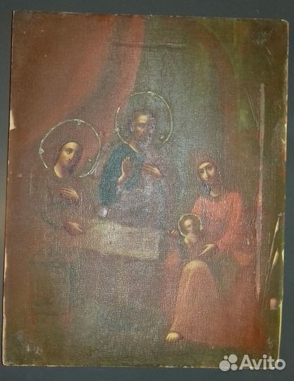 Икона старинная Рождество Пресвятой Богородицы