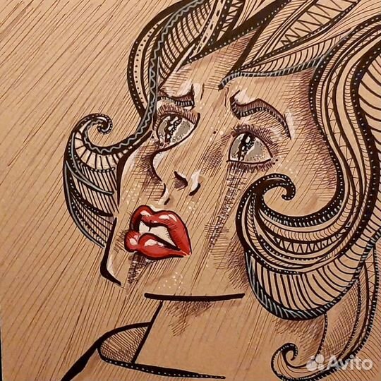 Картина Ретро девушка