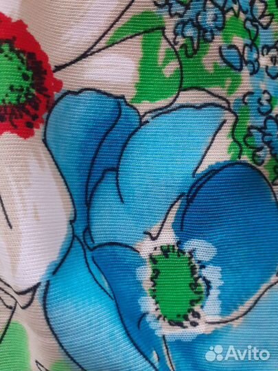 Ткань, винтаж, Америка 70-х, полиэстер, 4,5 м