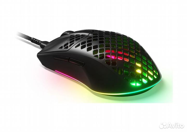 Игровая проводная мышь SteelSeries Aerox 3, черный