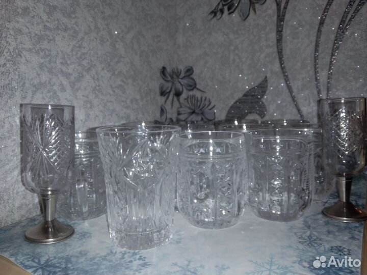 Хрустальные стаканы советских времён
