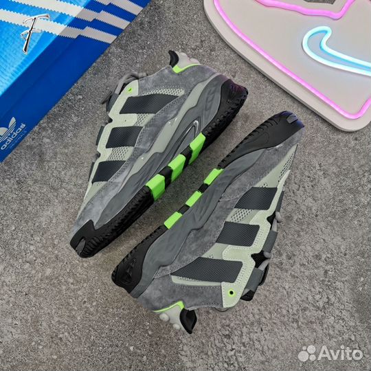 Кроссовки Adidas Niteball Grey Green