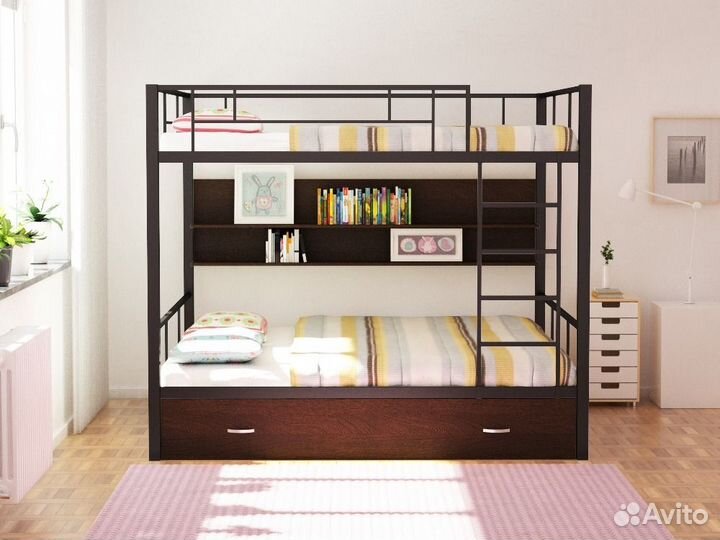 Двухъярусная кровать Олимп 2 комплект.2