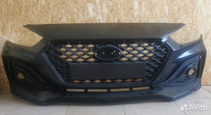 Бампер передний Solaris 2 с 2017 тюнинг quant romb