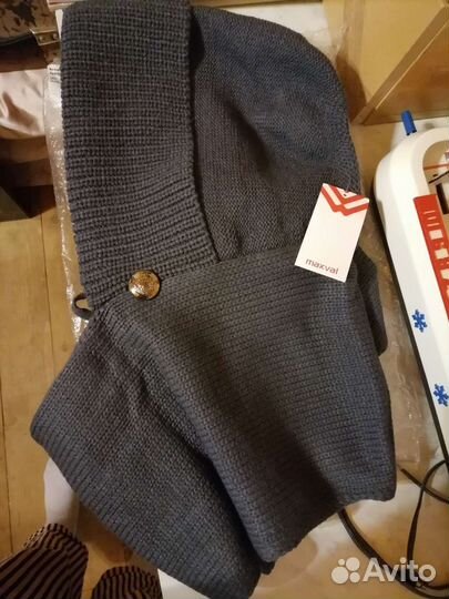 Капор женский вязаный зима