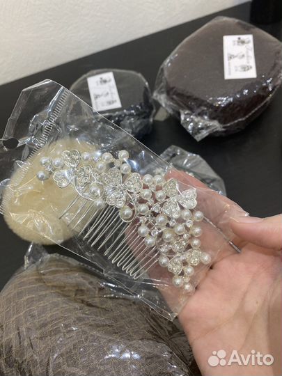 Бублики для волос, заколки, невидимки