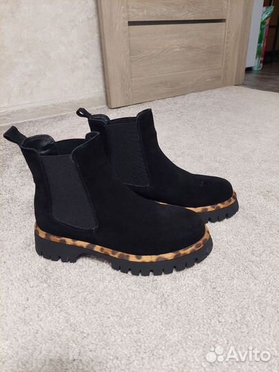Сапоги женские натуральная замша