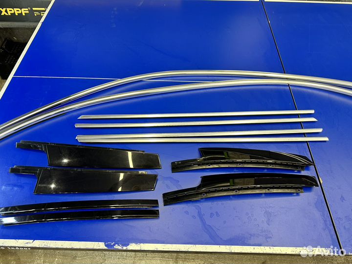 Комплект молдинг дверей хром