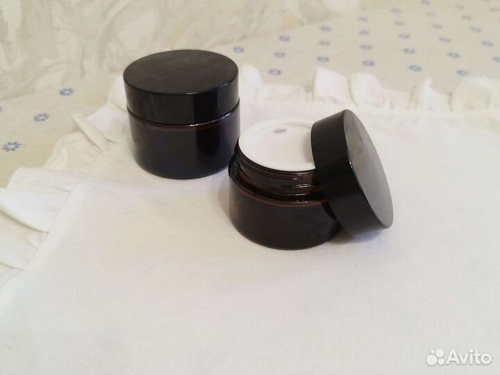 Стеклянные баночки для косметики