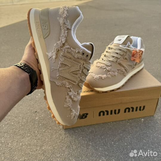 Кроссовки New balance 574 x miu miu