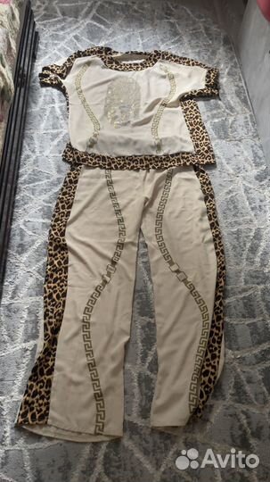 Костюм женский летний с штанами палаццо