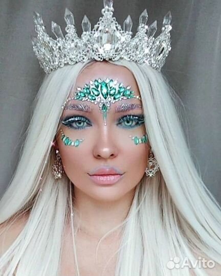 Парик блонд длинный прямой