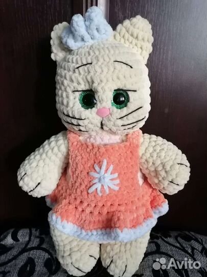 Игрушки из плюшевой пряжи ручная работа