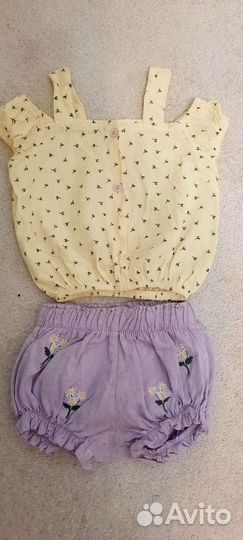 Костюм летний, шорты и топ