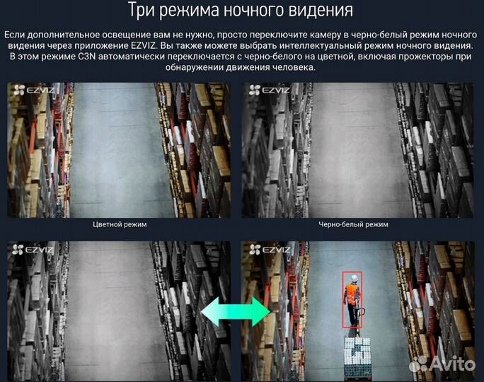 Wifi умная камера Ezviz C3N 2.8мм уличная 2 Мп