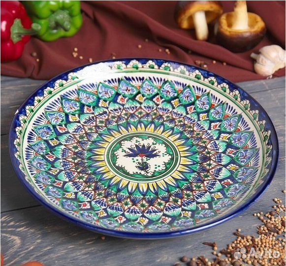 Ляган керамический узбекский