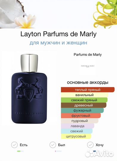 Парфюм Layton Parfums de Marly оригинал