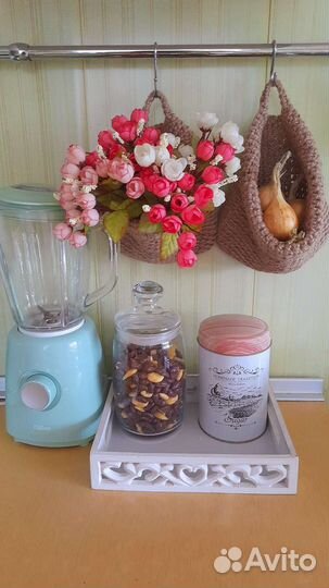 Кашпо подвесное из джута