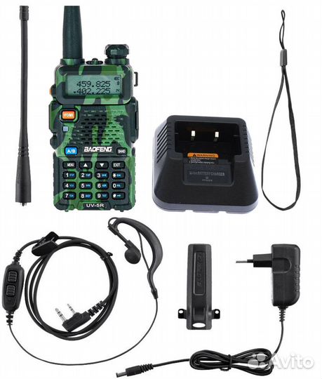 Рация Baofeng UV-5R 5W (2х-диапазонная, камуфляж)