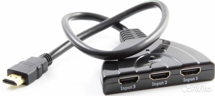 Hdmi сплиттер OT-AVW26 (3 гнезда)
