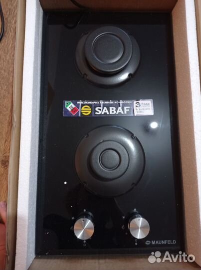 Газовая варочная панель новая, 2 конфорки. новая