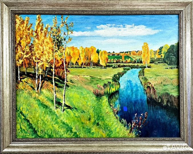 Картина маслом на холсте большая пейзаж