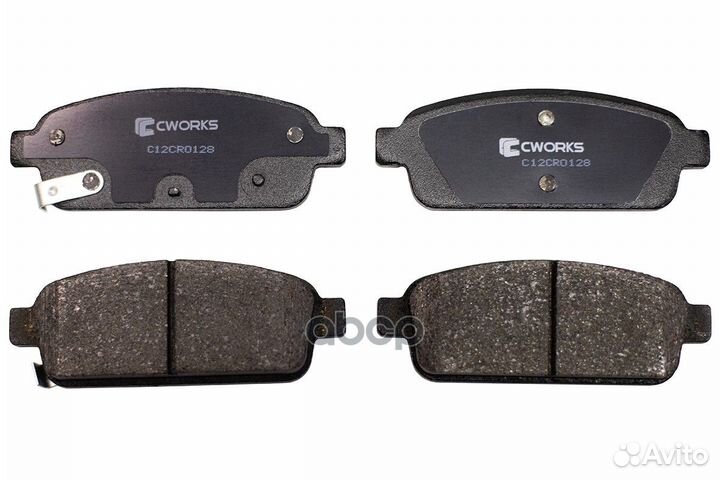 Колодки задние cworks C12CR0128 C12CR0128 cworks