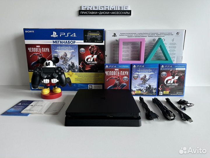 Sony PS4 Slim 1TB состояние новой 05.2020г