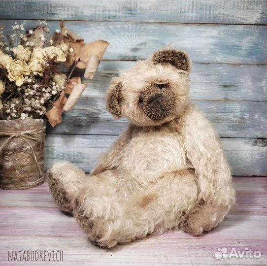 Мишка тедди 30 см авторская игрушка ручная работа