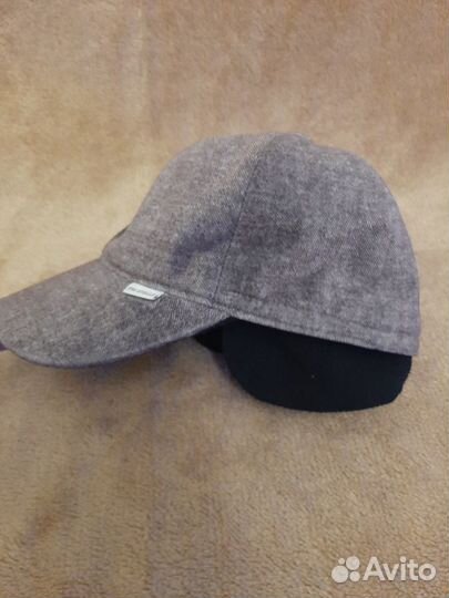 Бейсболка детская новая, на флисе с ушками