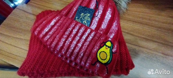 Шапка и снуд комплект 7-12 лет