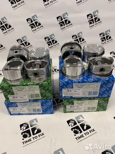 Поршни с пальцами и кольцами стк к4м к7м largus