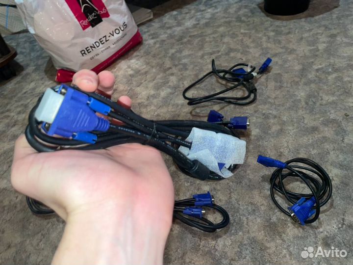 Кабель питания, удлинитель, восьмерка, vga