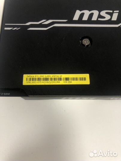 GeForce RTX2060super MSI Ventus 2X GP