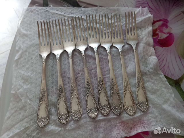 Набор мельхиоровых вилок