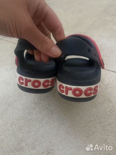 Crocs Сандалии детские летние с ремешком crocs