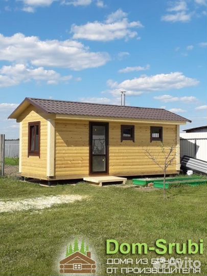 Заволжск. Хорошая надёжная Баня из бруса Б-5 (3х6)
