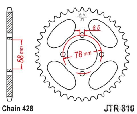 Звезда ведомая JTR810 47