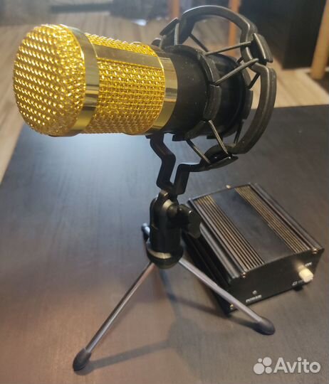 Микрофон BM800 с блоком фантомного питания