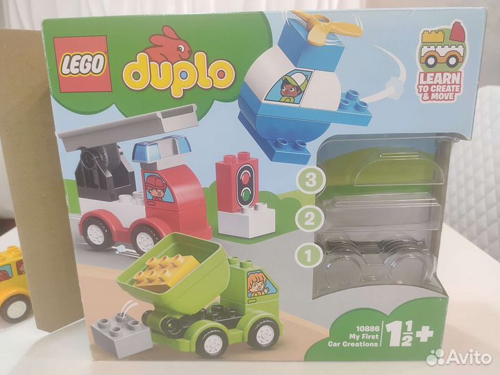 Lego duplo мои первые машинки + буксировщик