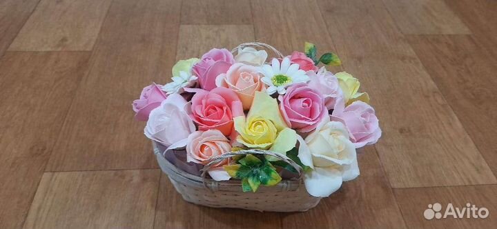 Букет из мыльных цветов