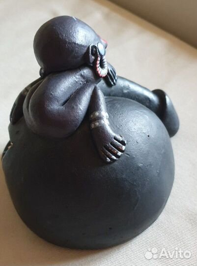 Пепельница глина, ручной работы