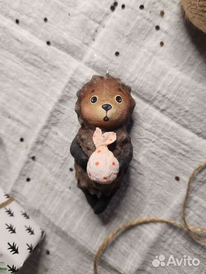 Ватные игрушки Ёжик в тумане