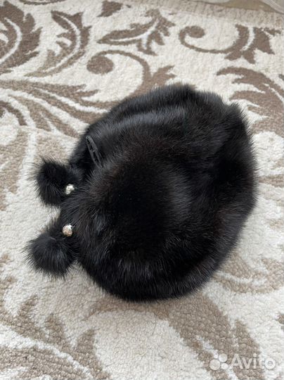 Берет шапка норковая женская