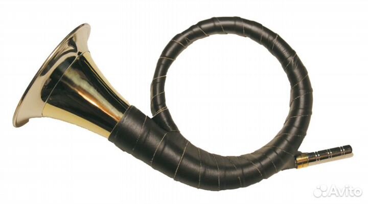 Валторна латунь с кожаной отделкой (рог витой) (F