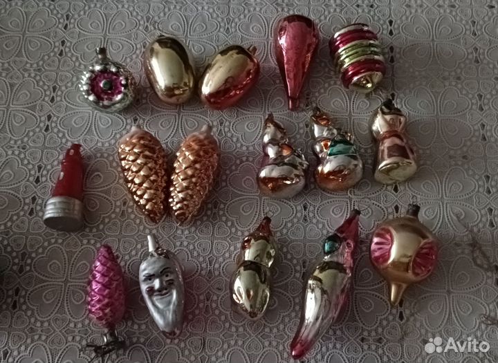 Елочные игрушки СССР. Мини-ёлочка